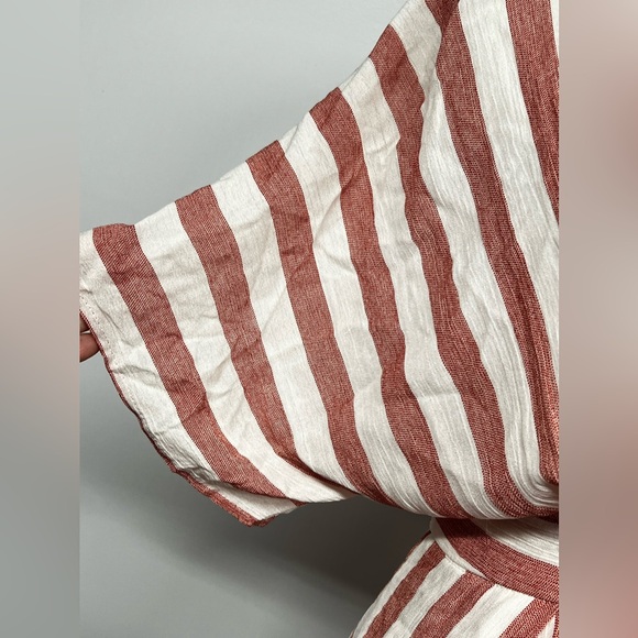 Nwt Essue Macy Blackwell Pink White Hotel Striped ButtonUp open back Dress sz S - Picture 9 of 15